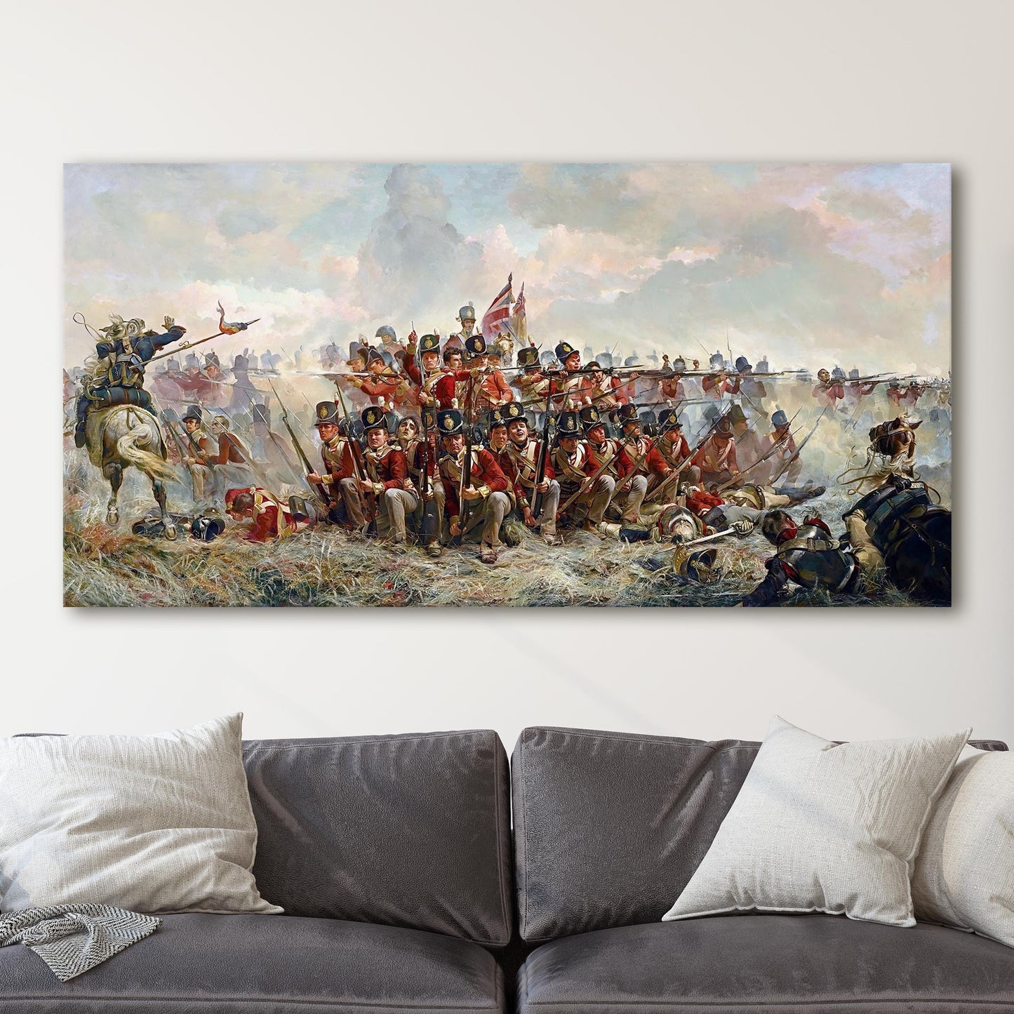The 28th Regiment at Quatre Bras by Elizabeth Thompson