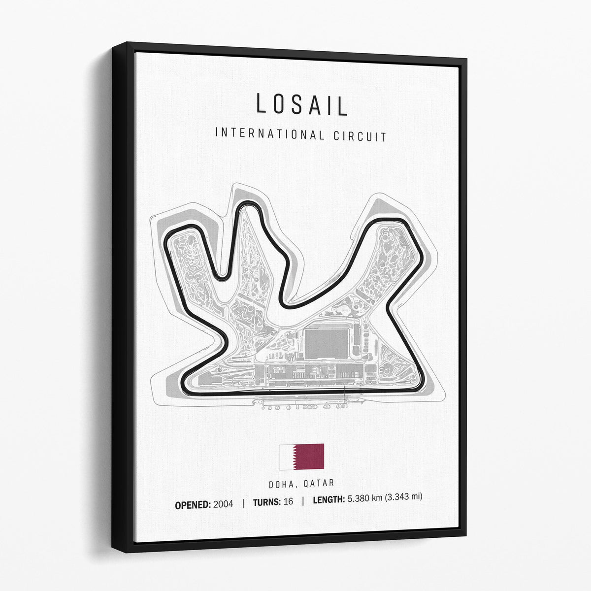 Doha Qatar Grand Prix Race Track Map