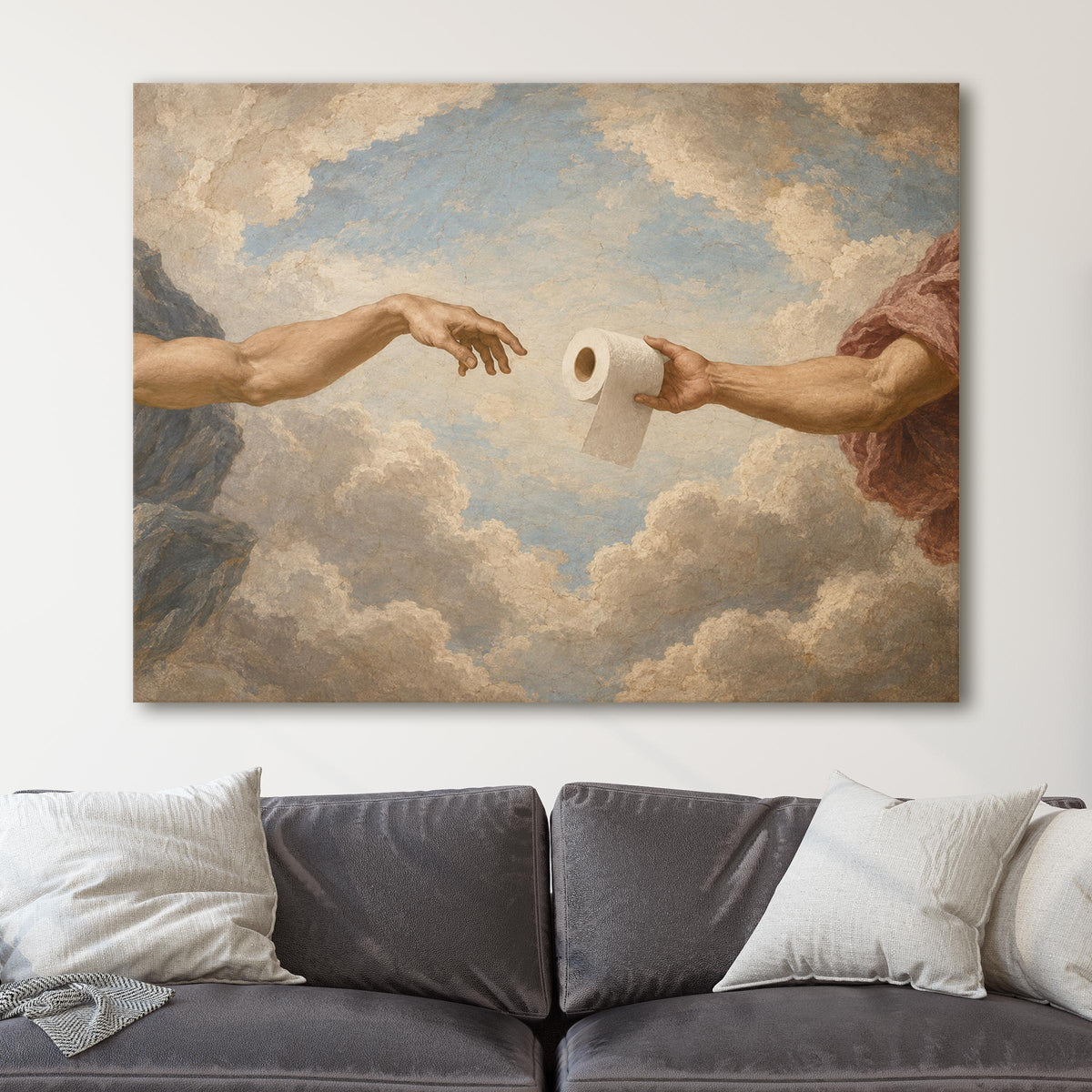 The Creation of Adam Toilet Paper