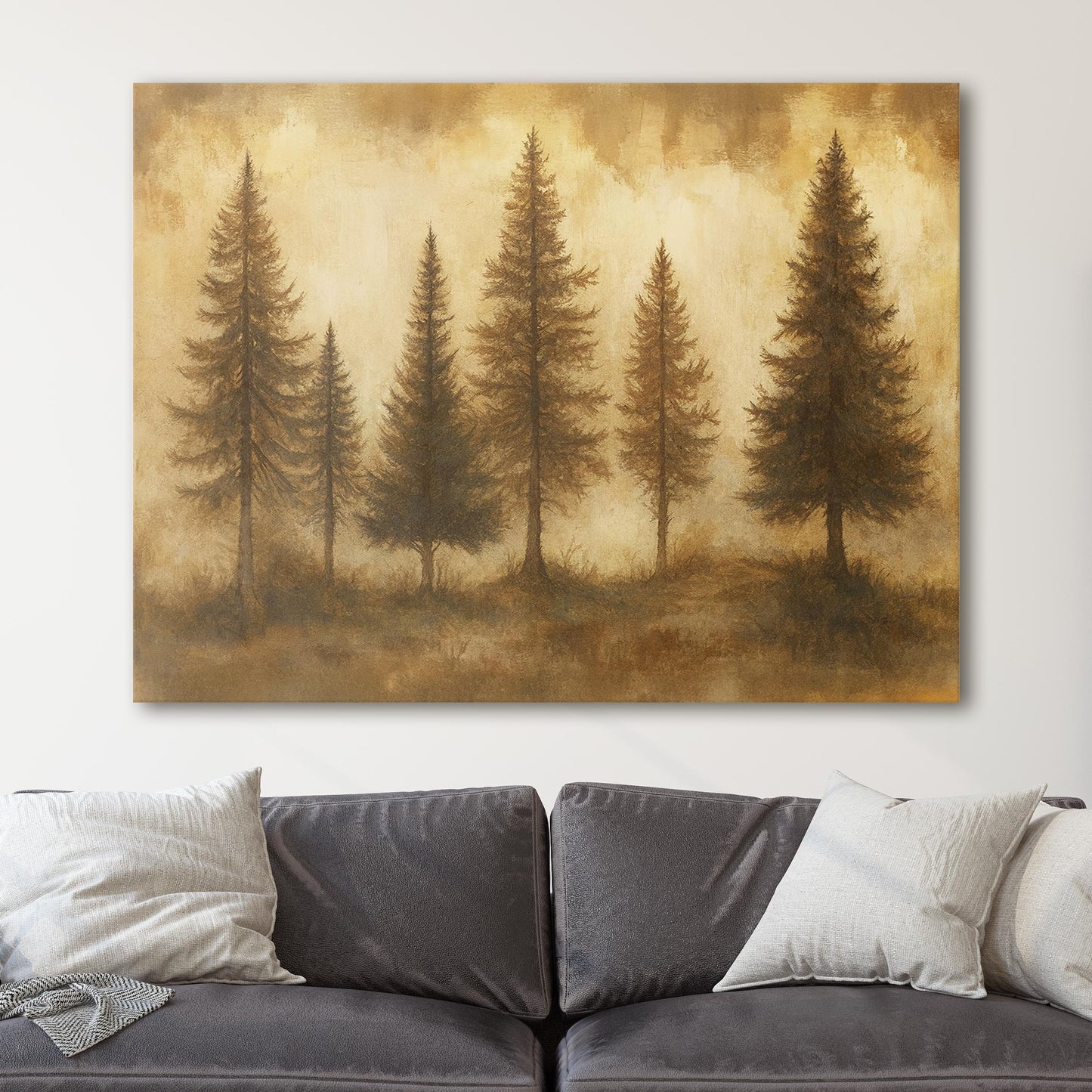 Rustic Pine Tree Forest