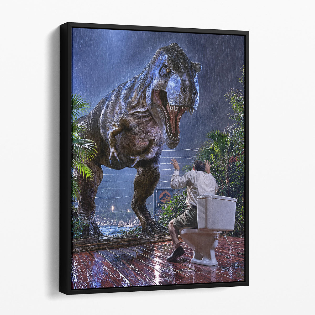 T-Rex Dinosaur Bathroom Break