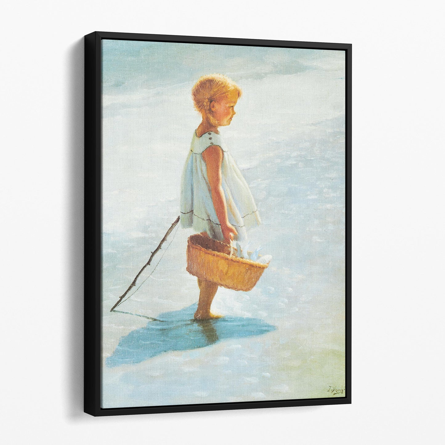 Young Girl On A Beach -- I. Davidi