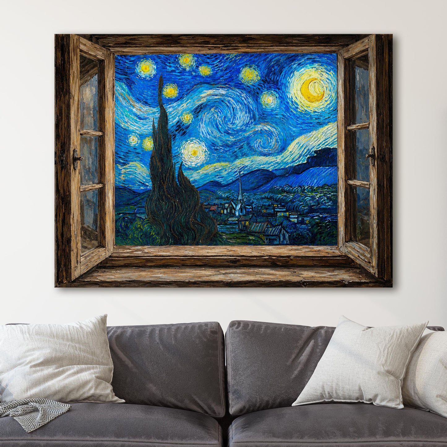 Open Window To A Starry Night Van Gogh