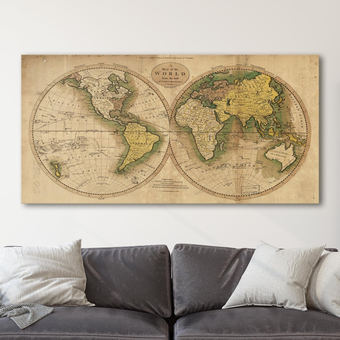 Map of the World from the Best Authorities, 1780