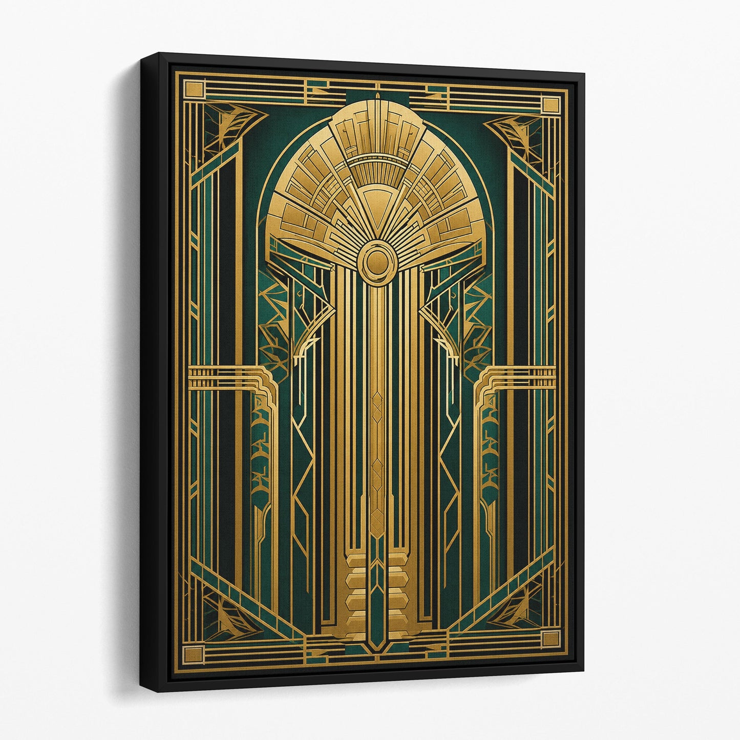 Green Gold Art Deco