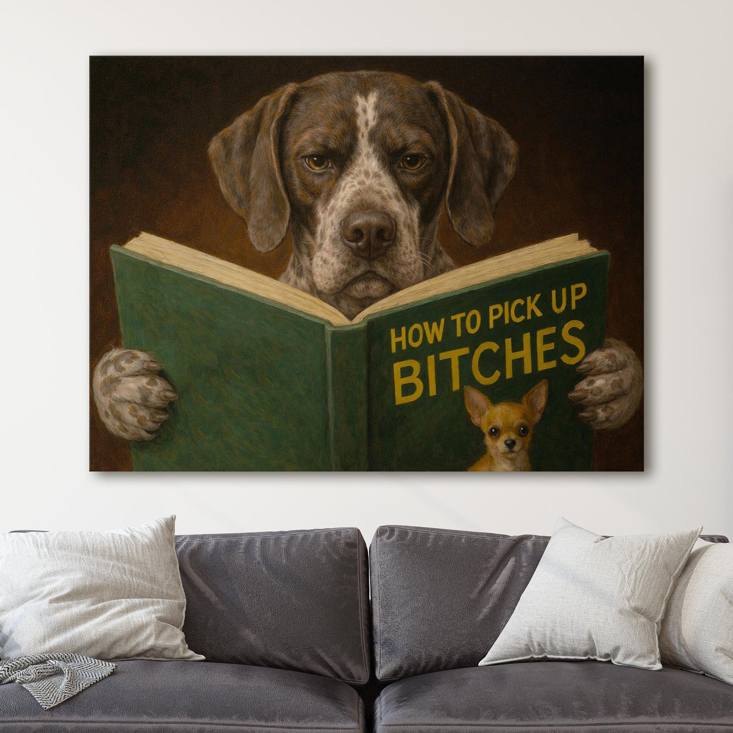 German Shorthaired Pointer Reading Dog Dating Book