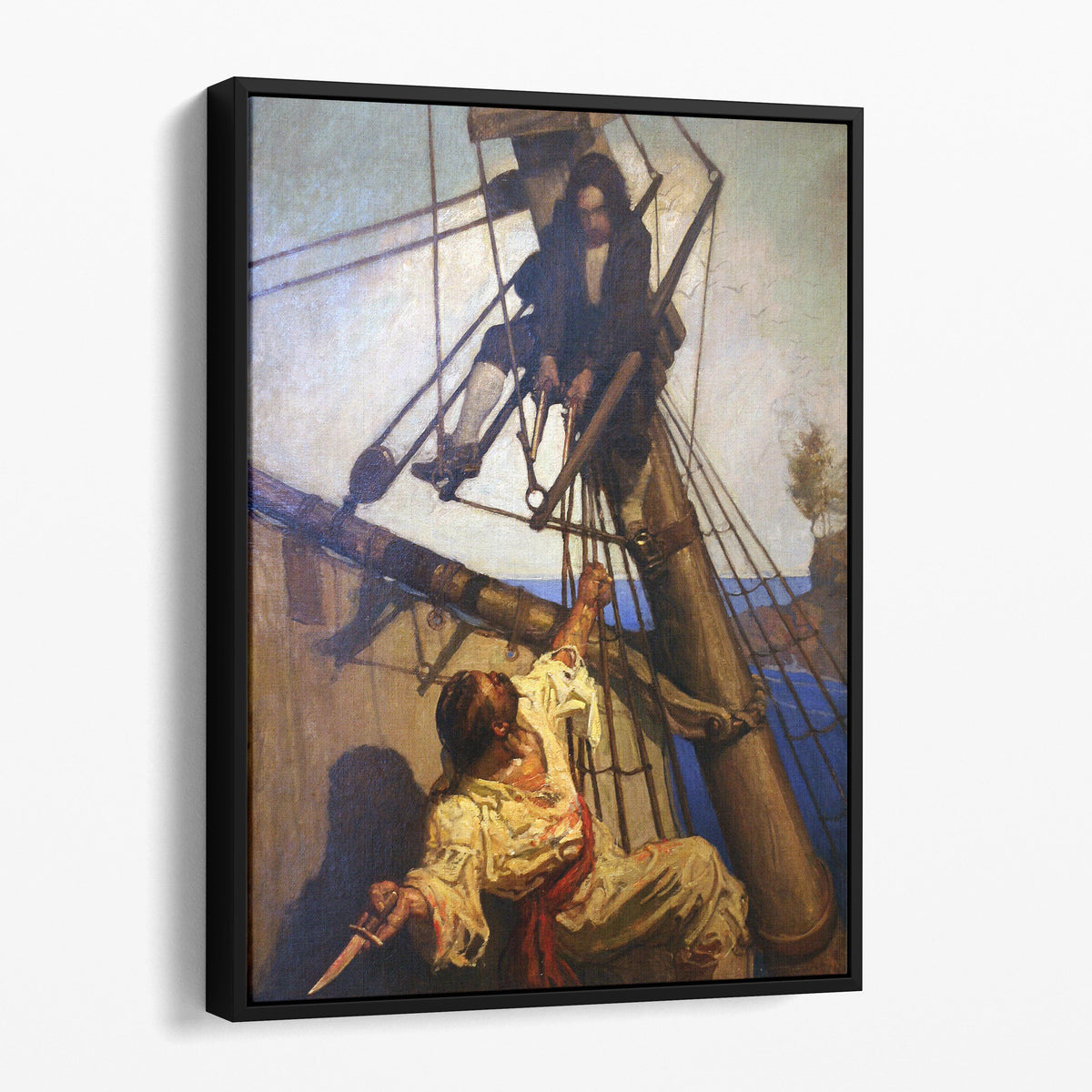 One More Step, Mr. Hands - N.C. Wyeth, Treasure Island