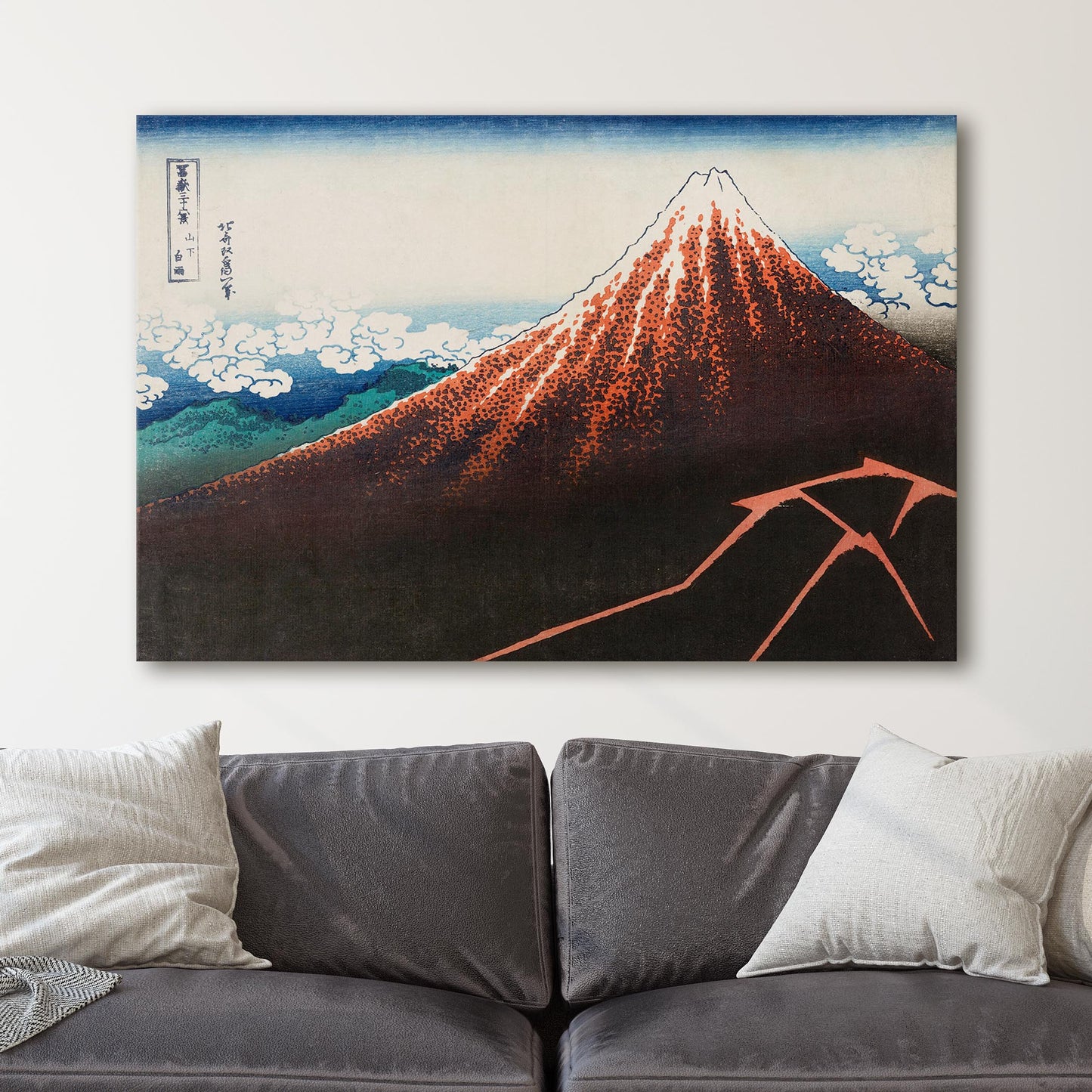 Rainstorm Beneath The Summit by Hokusai