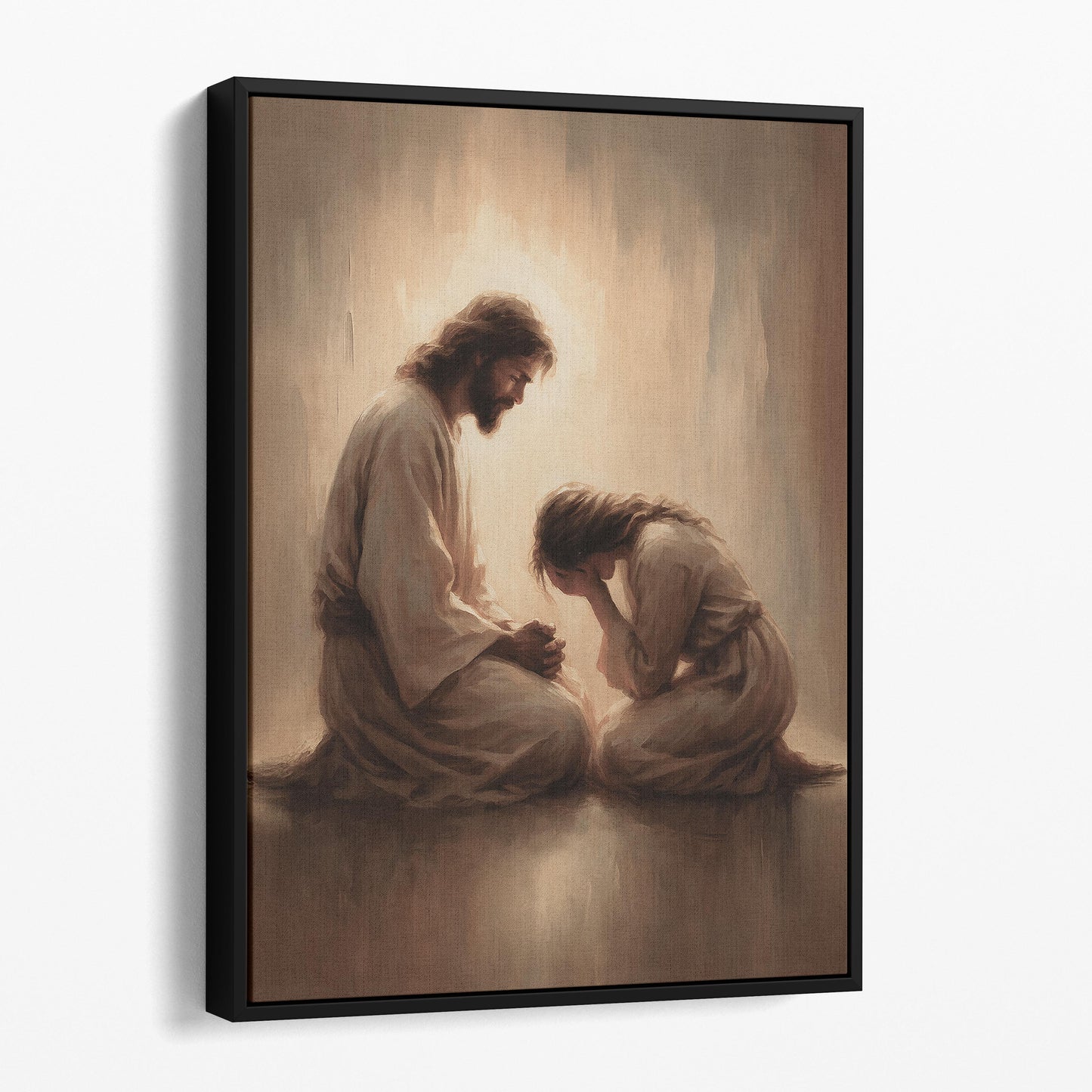 Jesus Christ And Young Girl