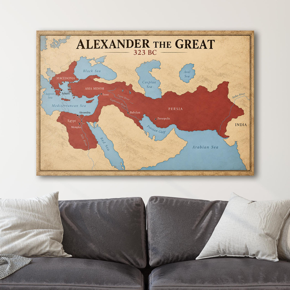 Alexander The Great Empire Map