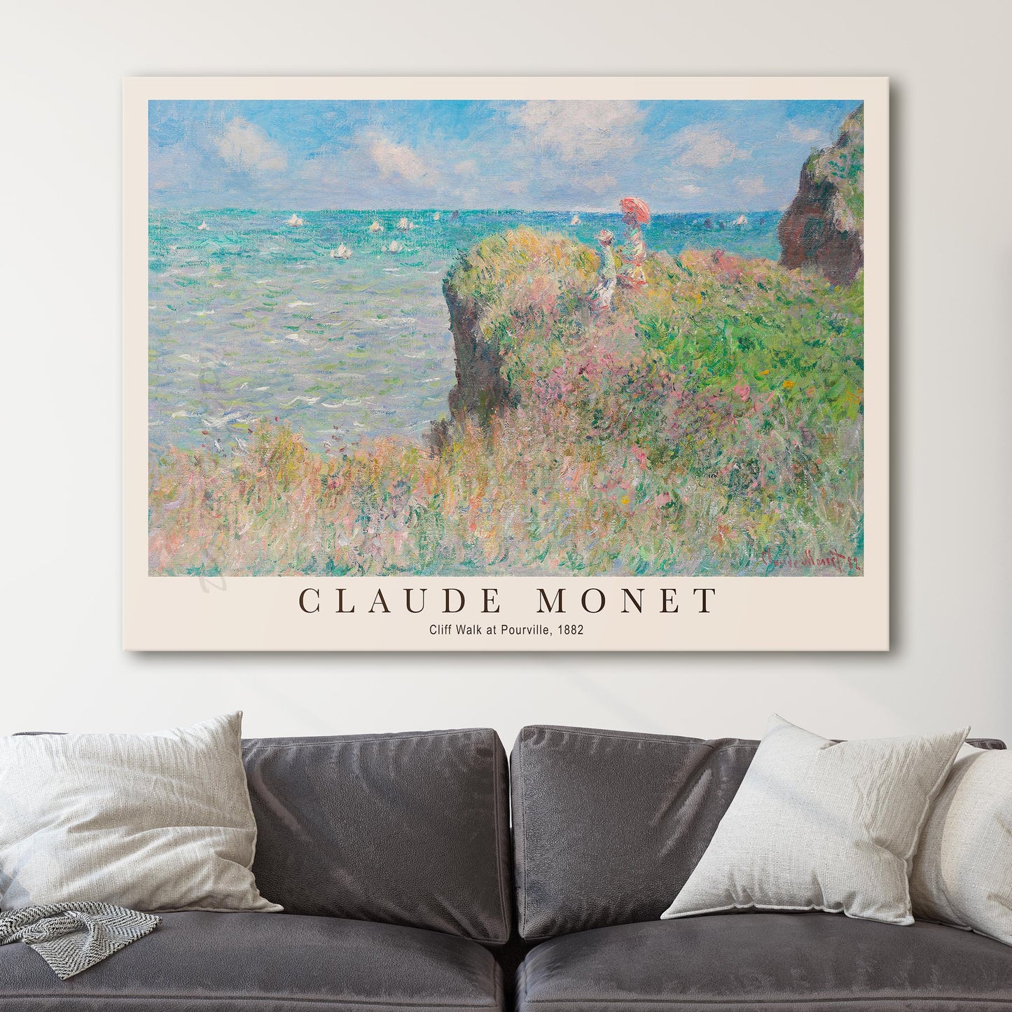 Claude Monet - Cliff Walk at Pourville