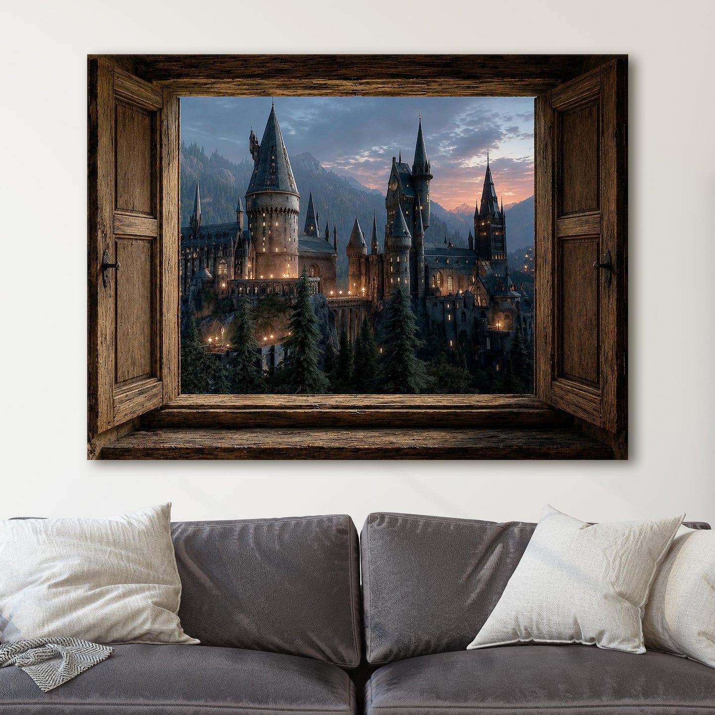Open Window to a Magic School for Witches and Wizards