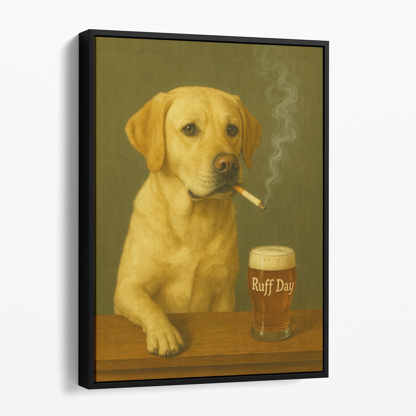 Yellow Labrador Retriever Dog Ruff Day