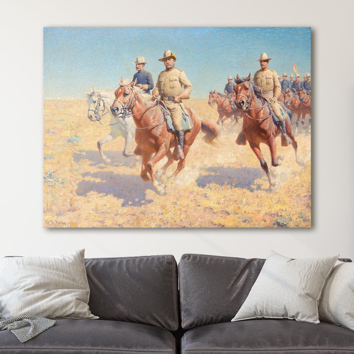 Theodore Roosevelt and the Rough Riders - William Robinson Leigh
