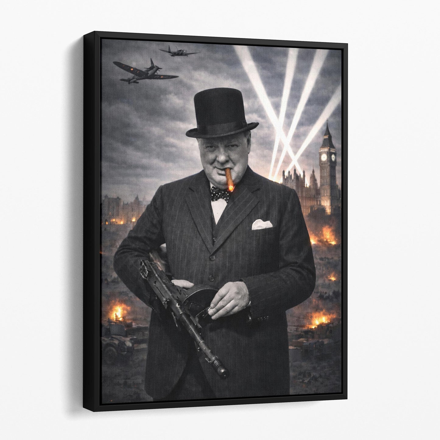 Winston Churchill Tommy Gun, World War Two