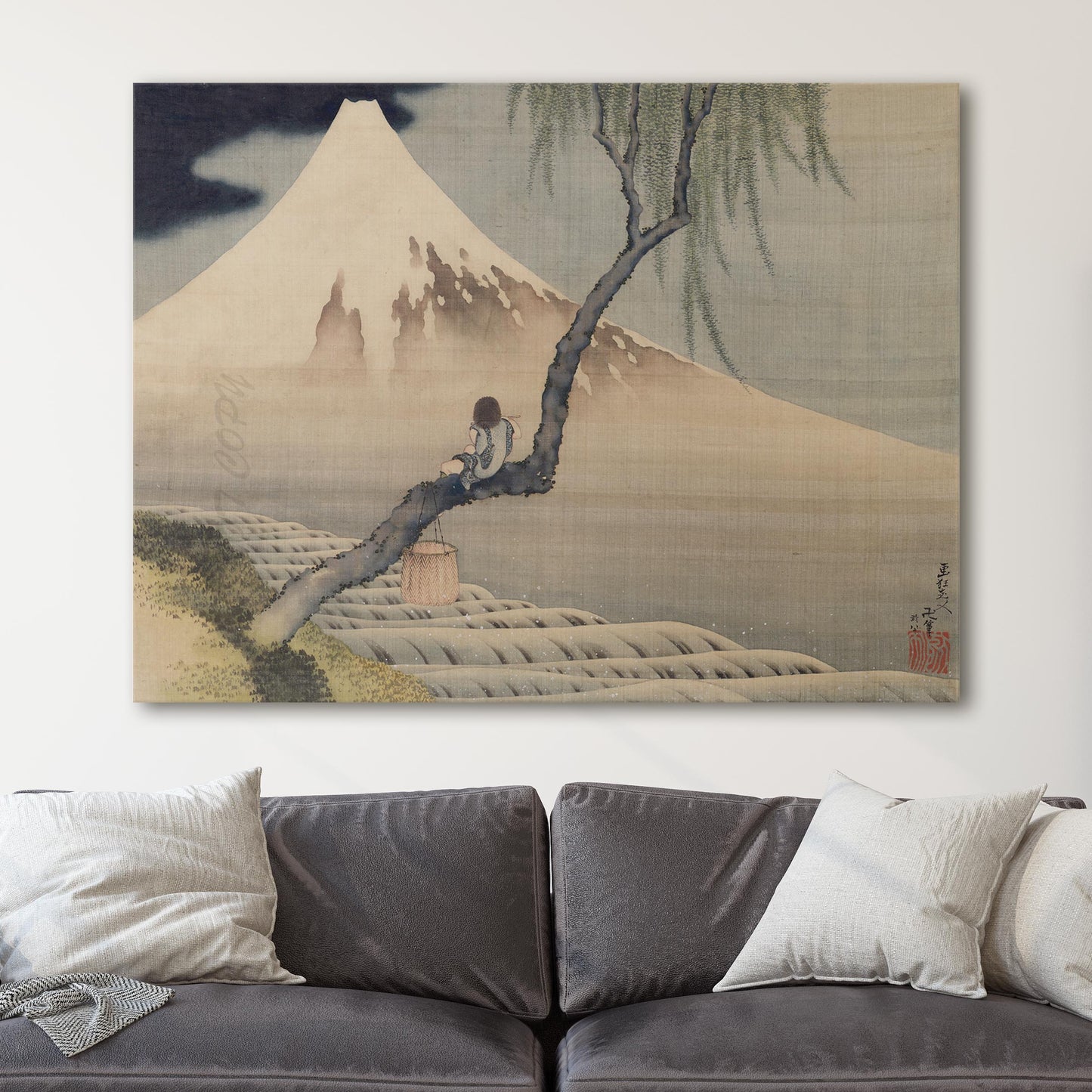 Boy on Mt Fuji by Katsushika Hokusai