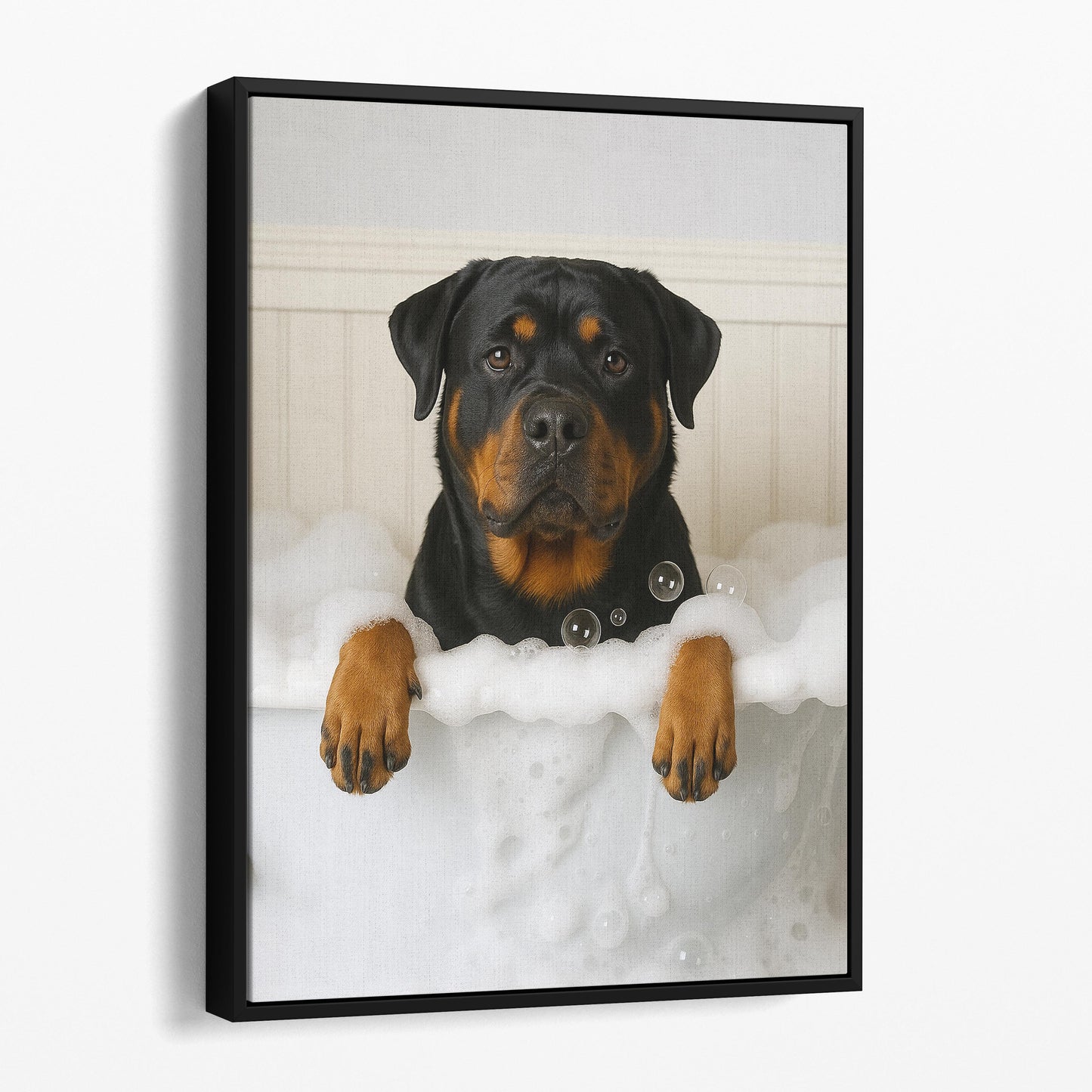 Rottweiler Dog Bubble Bath