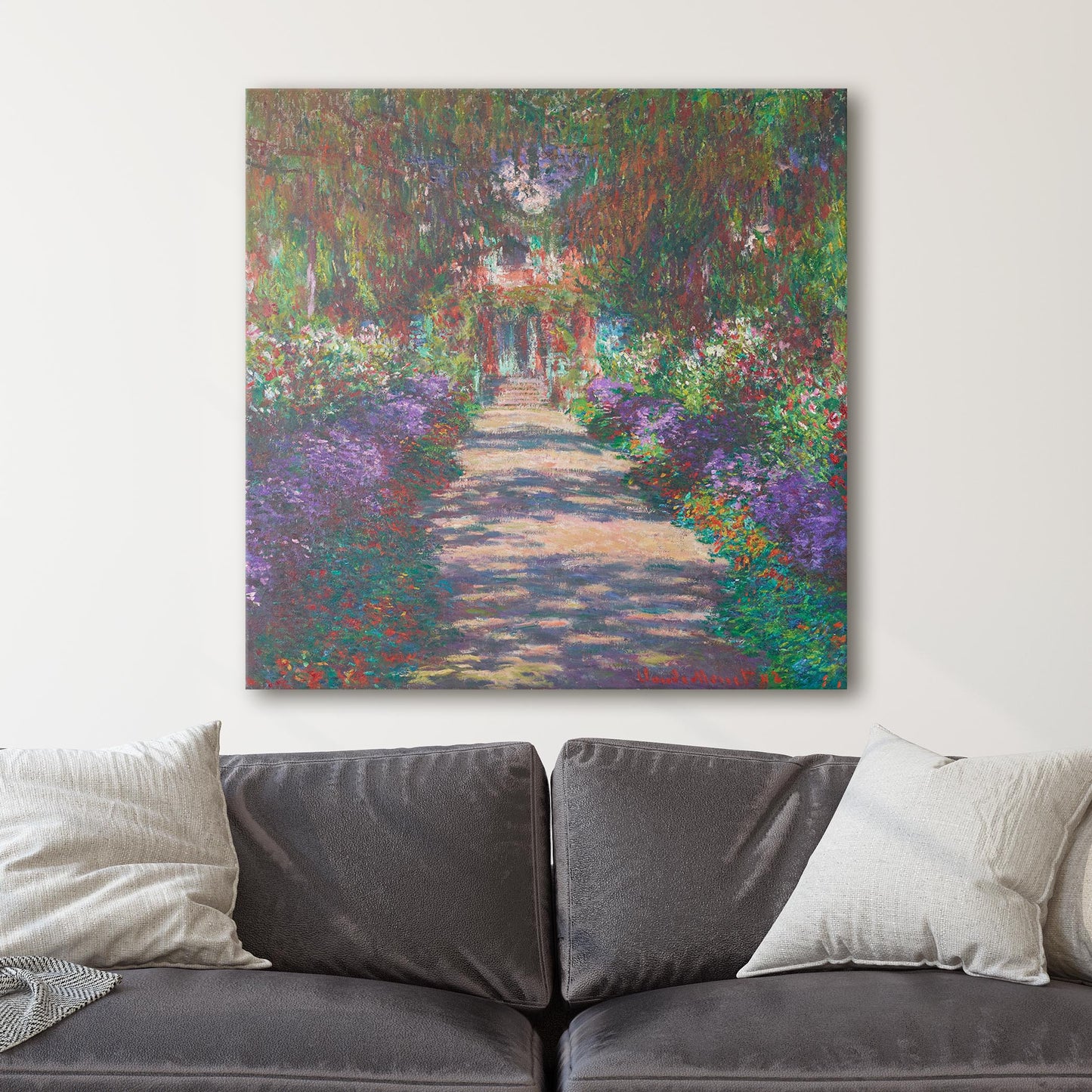 Pathway in Monet's Garden in Giverny by Claude Monet
