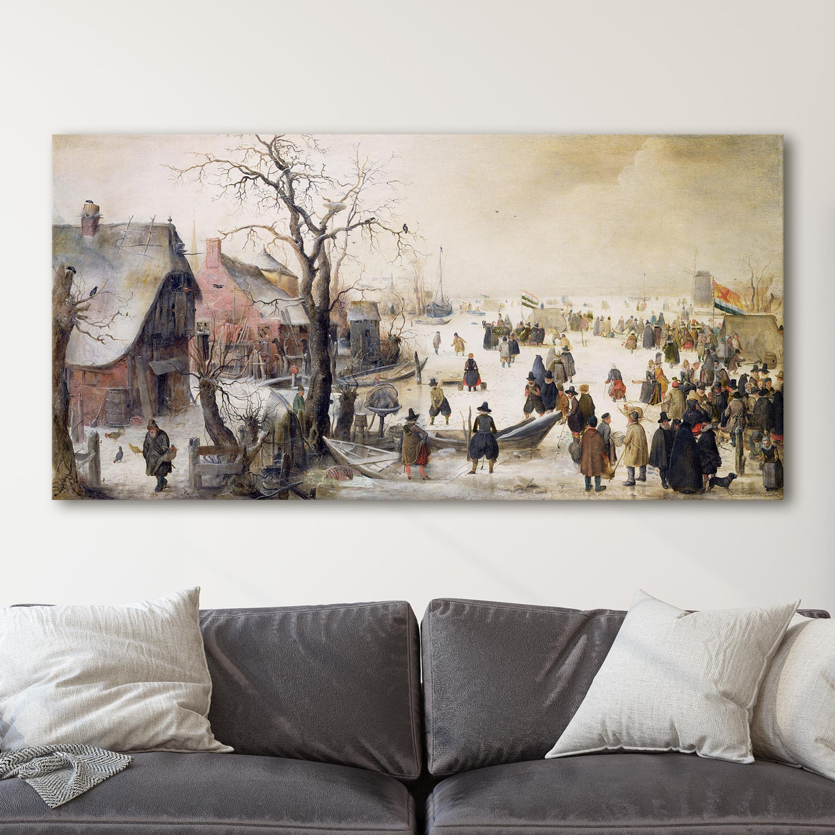 Winter Scene on a Canal - Hendrik Avercamp