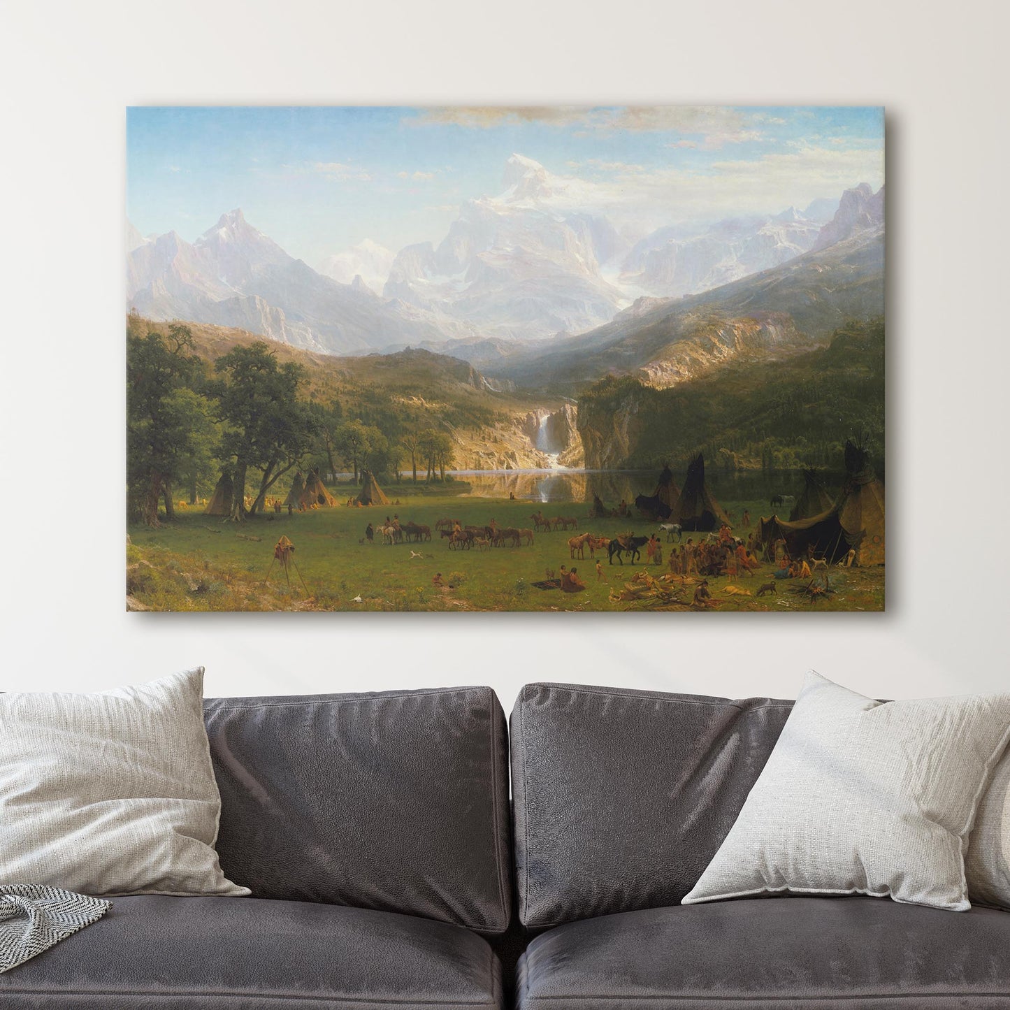 The Rocky Mountains, Lander's Peak by Albert Bierstadt