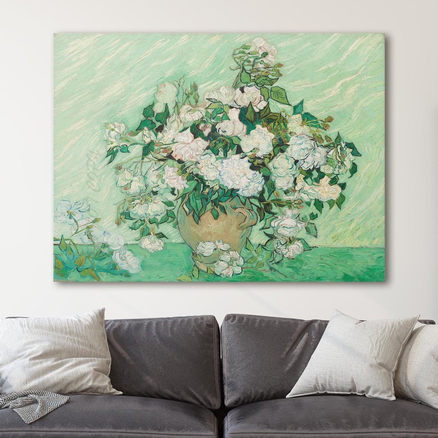 Roses, 1890 by Vincent Van Gogh