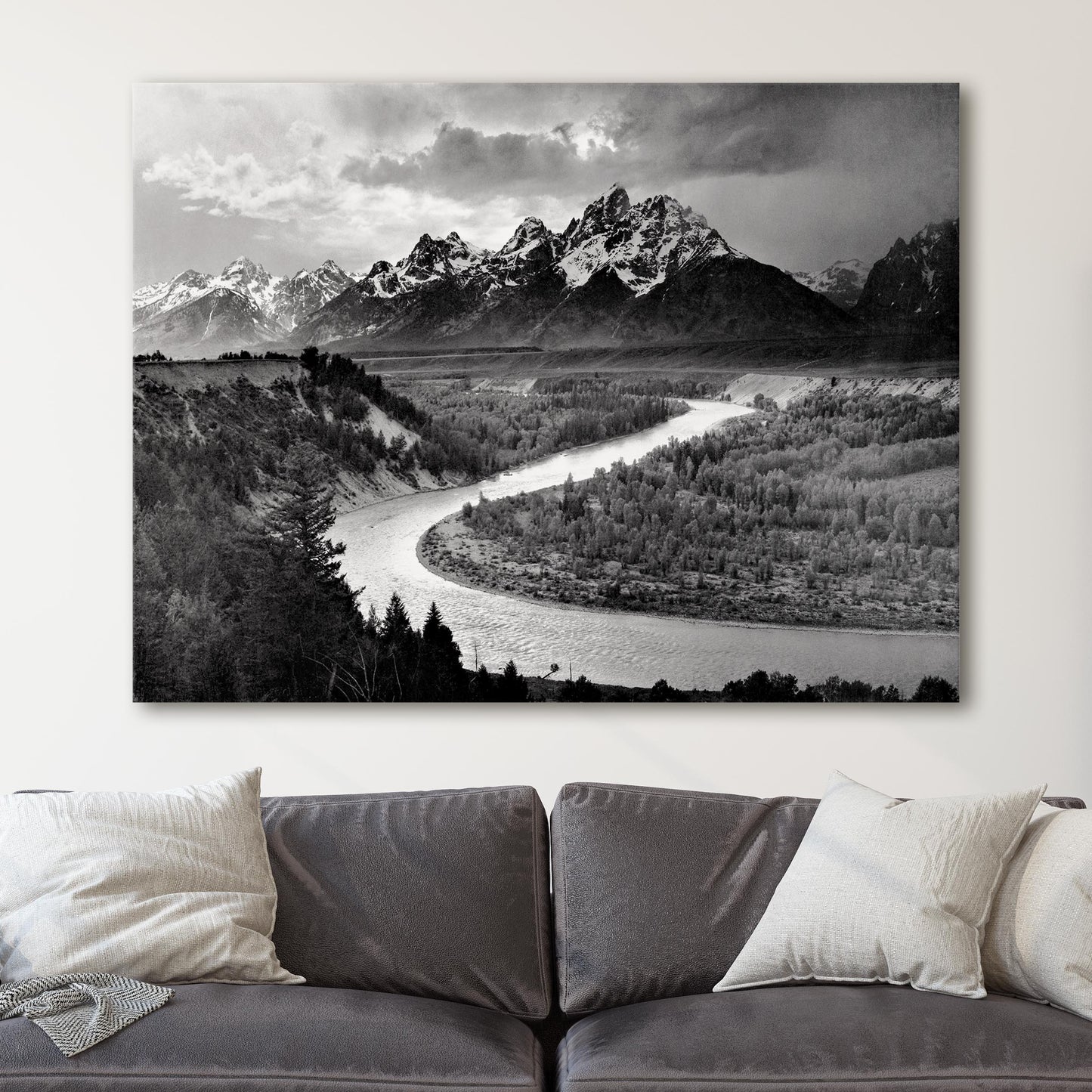 The Tetons & the Snake River, Grand Teton National Park by Ansel Adams