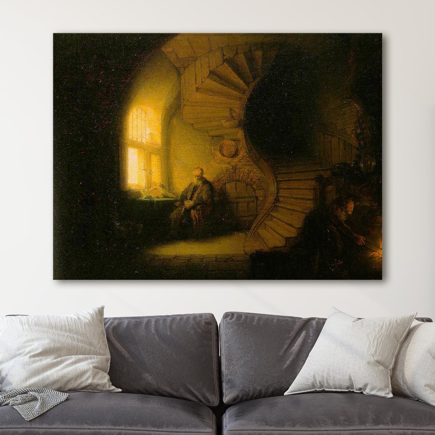 The Philosopher in Meditation by Rembrandt