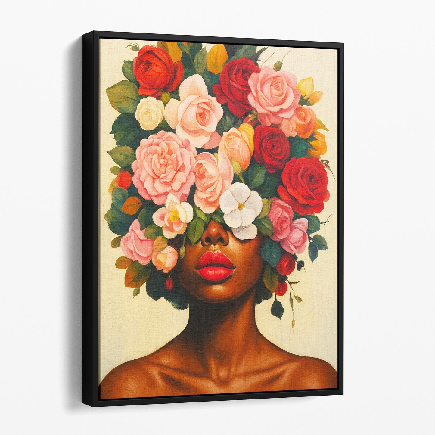 Flower Head African Woman