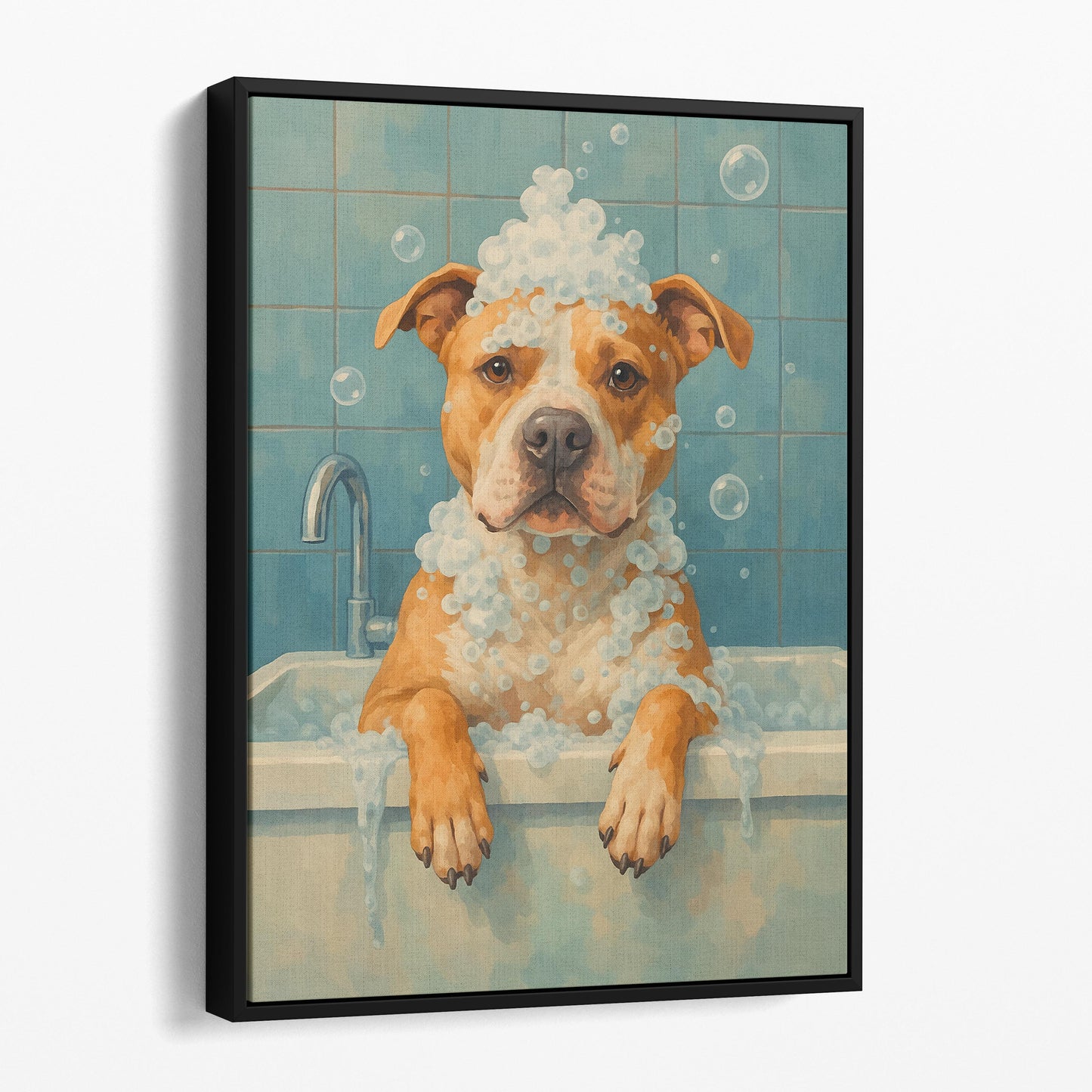 Pit Bull Dog Bubble Bath