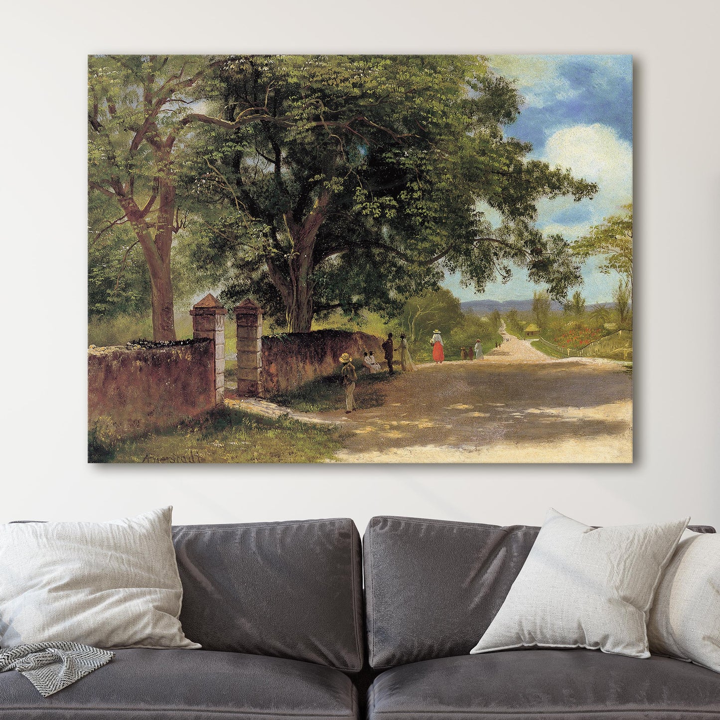 Street in Nassau by Albert Bierstadt