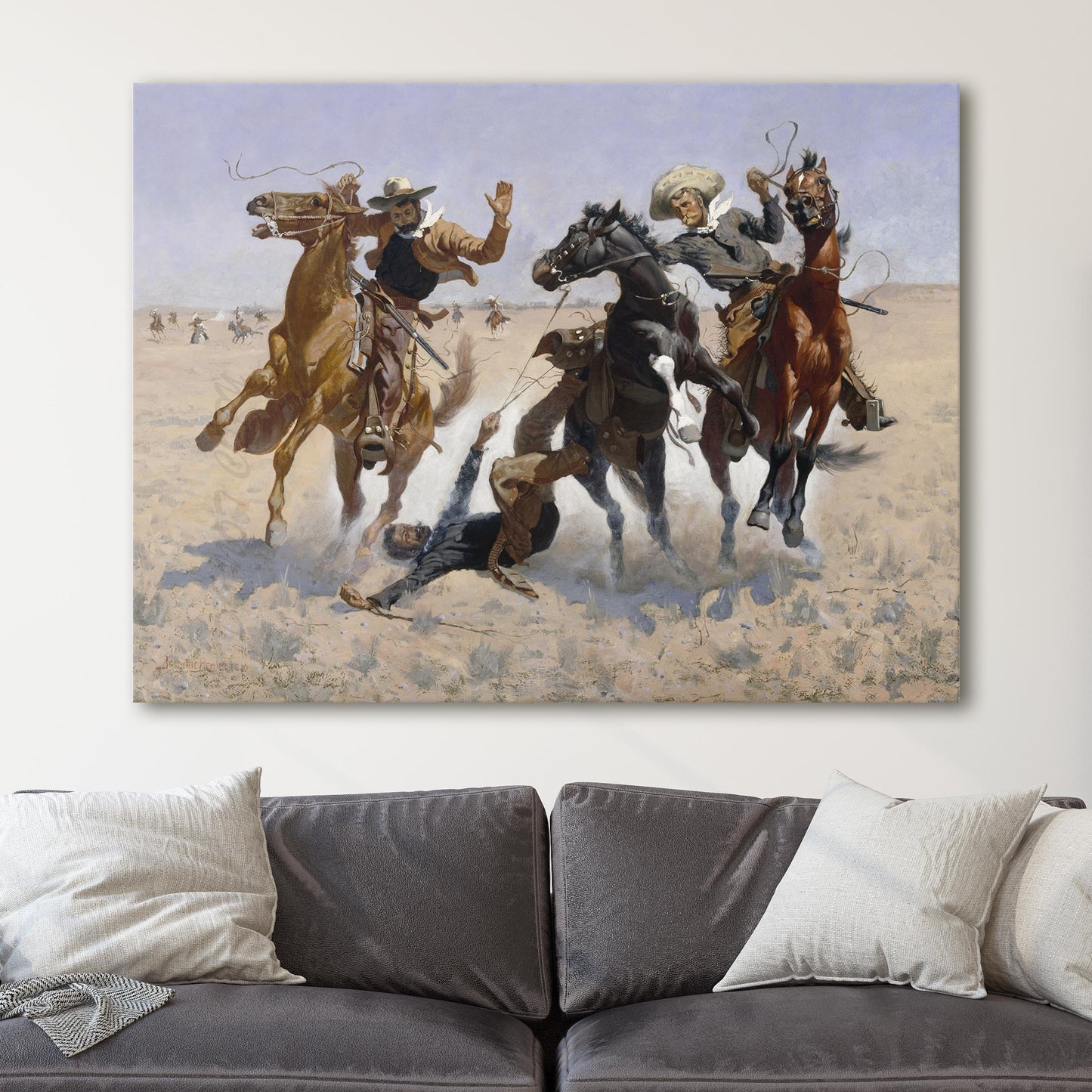 Aiding A Comrade by Frederic Remington