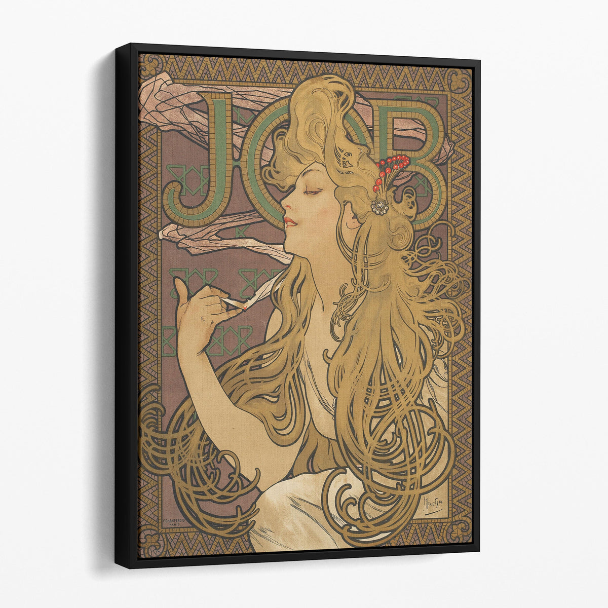 Job Rolling Paper, Art Nouveau Poster - Alphonse Mucha