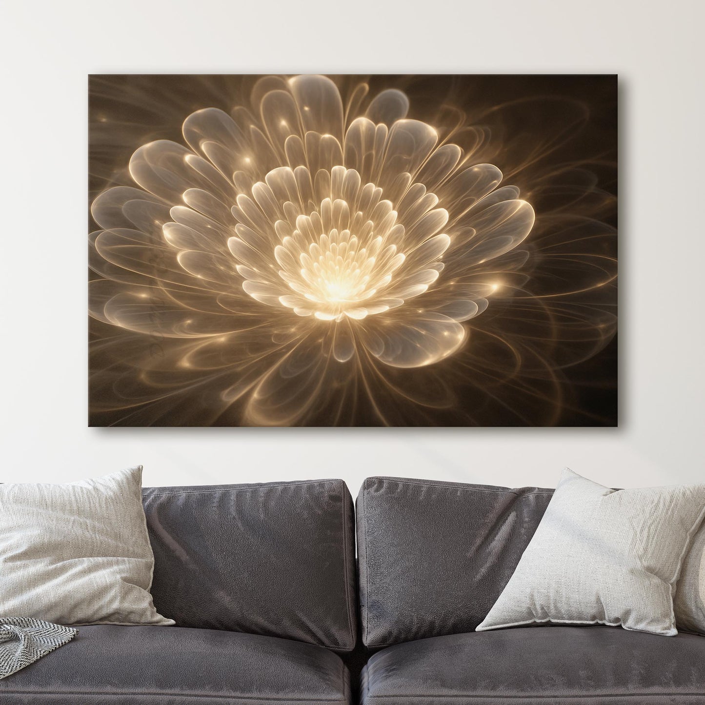 Golden Fractal Flowers
