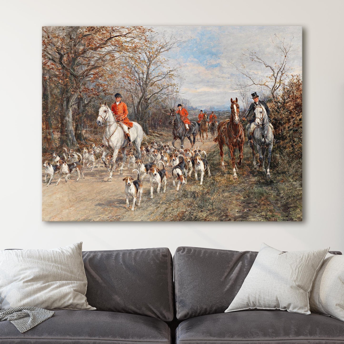 The Foxhunters c1890s by Heywood Hardy