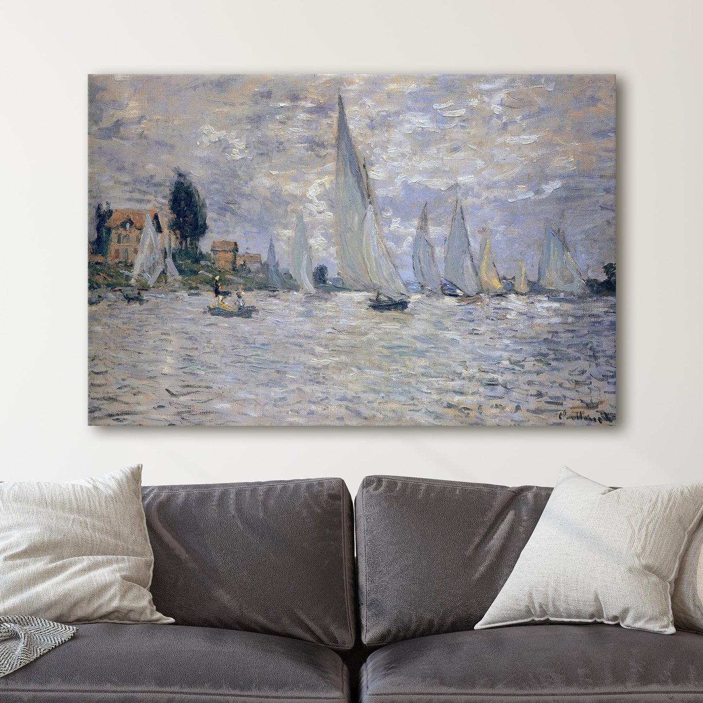 The Boats Regatta at Argenteuil by Claude Monet
