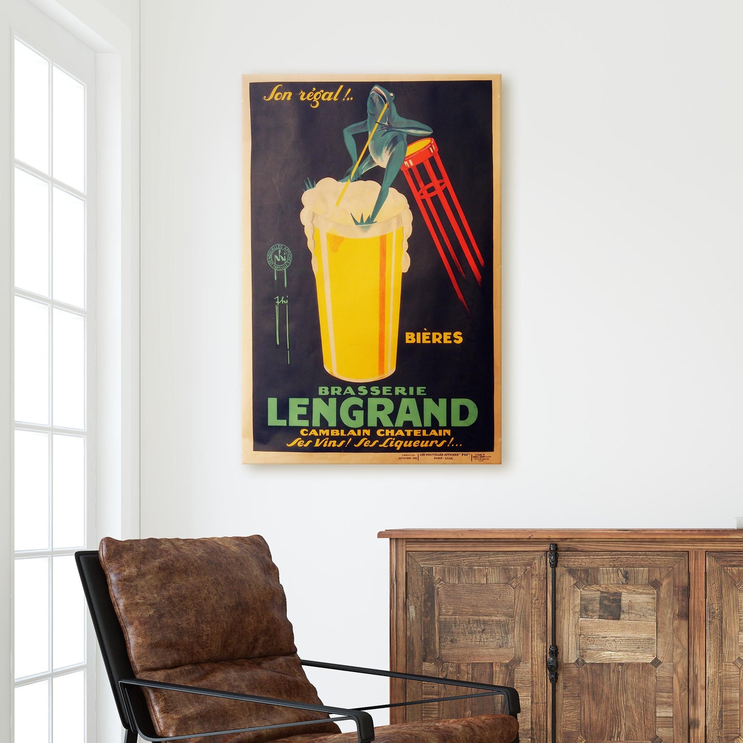 Brasserie Lengrand Frog Vintage Beer Ad