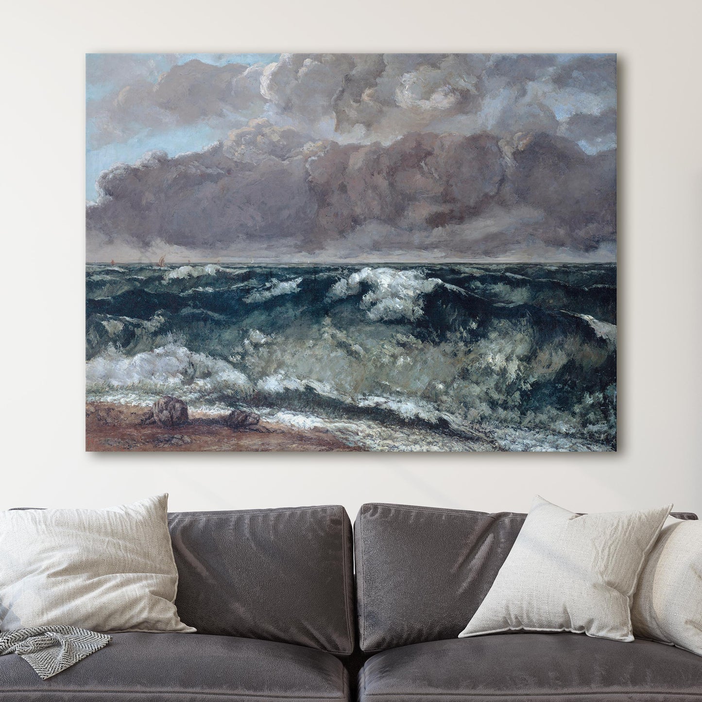 The Wave by Gustave Courbet