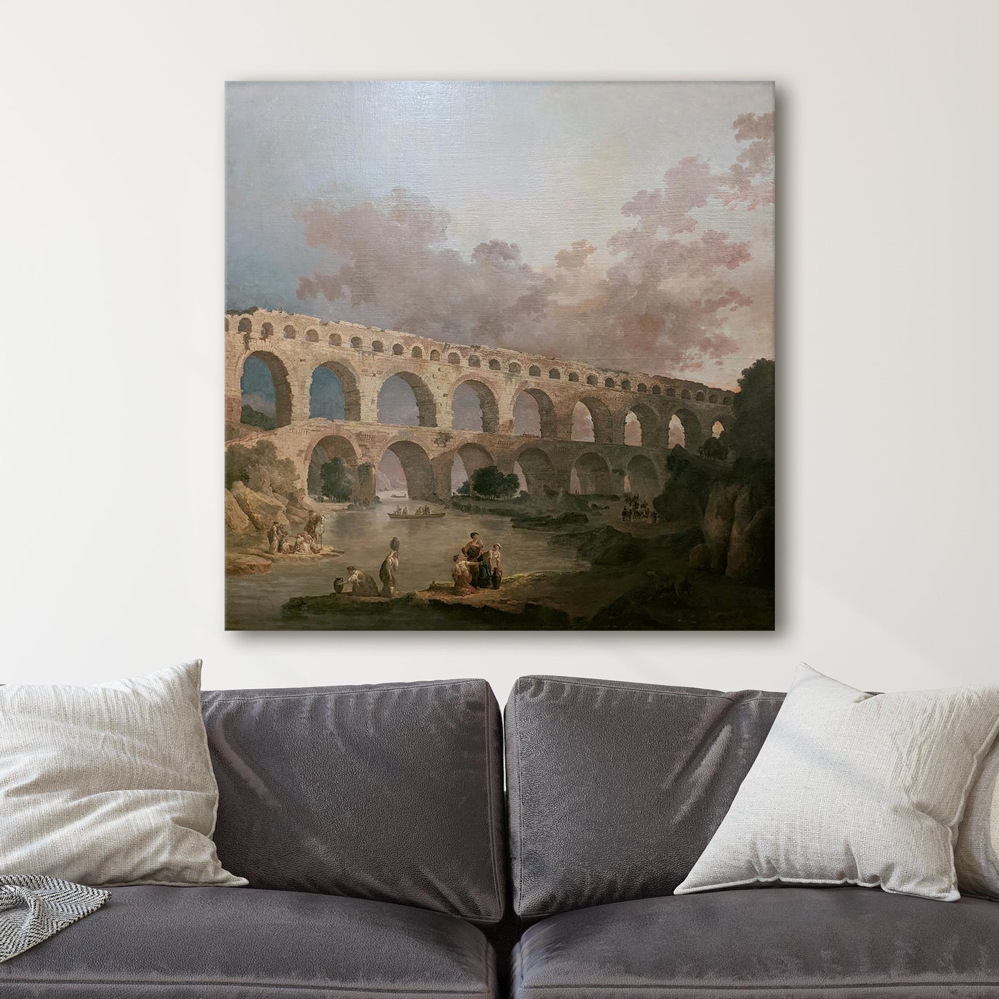 Le Pont du Gard (Roman Aqueduct) by Hubert Robert