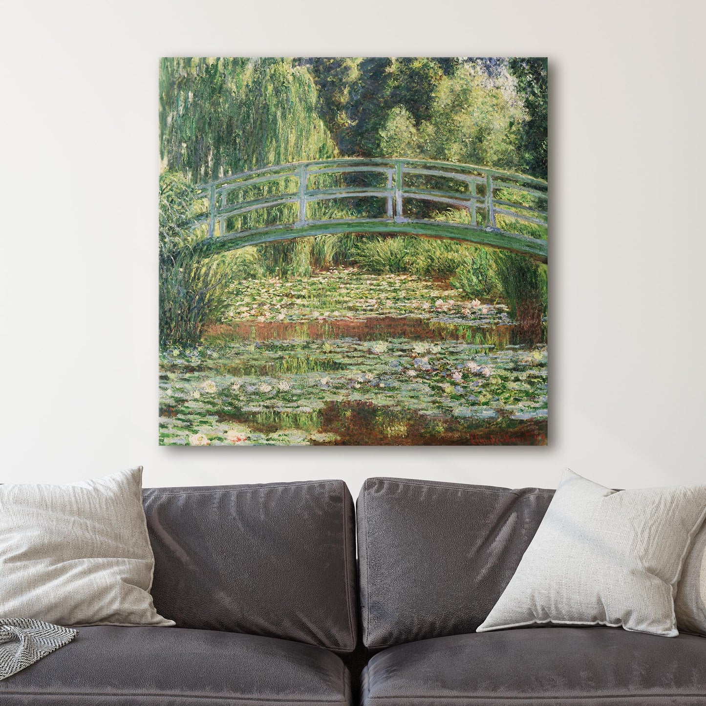 The Japanese Footbridge and the Water Lily Pool, Giverny (1899) by Claude Monet