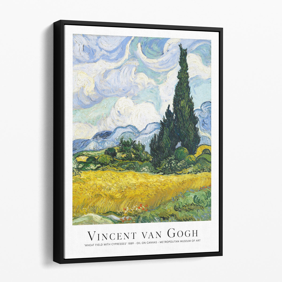 Wheat Field with Cypresses 1889 - Vincent van Gogh