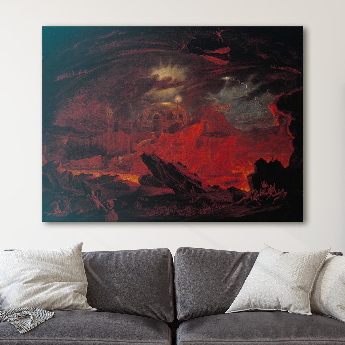 The Fallen Angels Entering Pandemonium (1841) - John Martin
