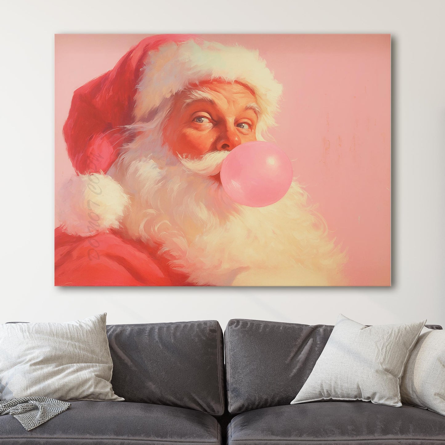 Santa Claus Pink Bubble Gum