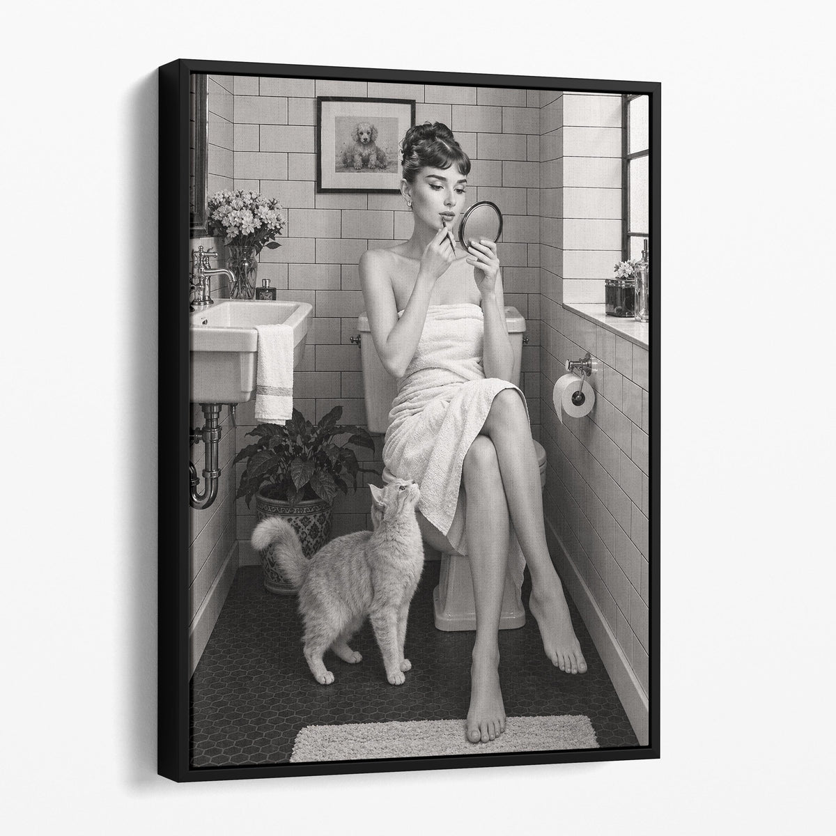 Audrey Hepburn On The Toilet