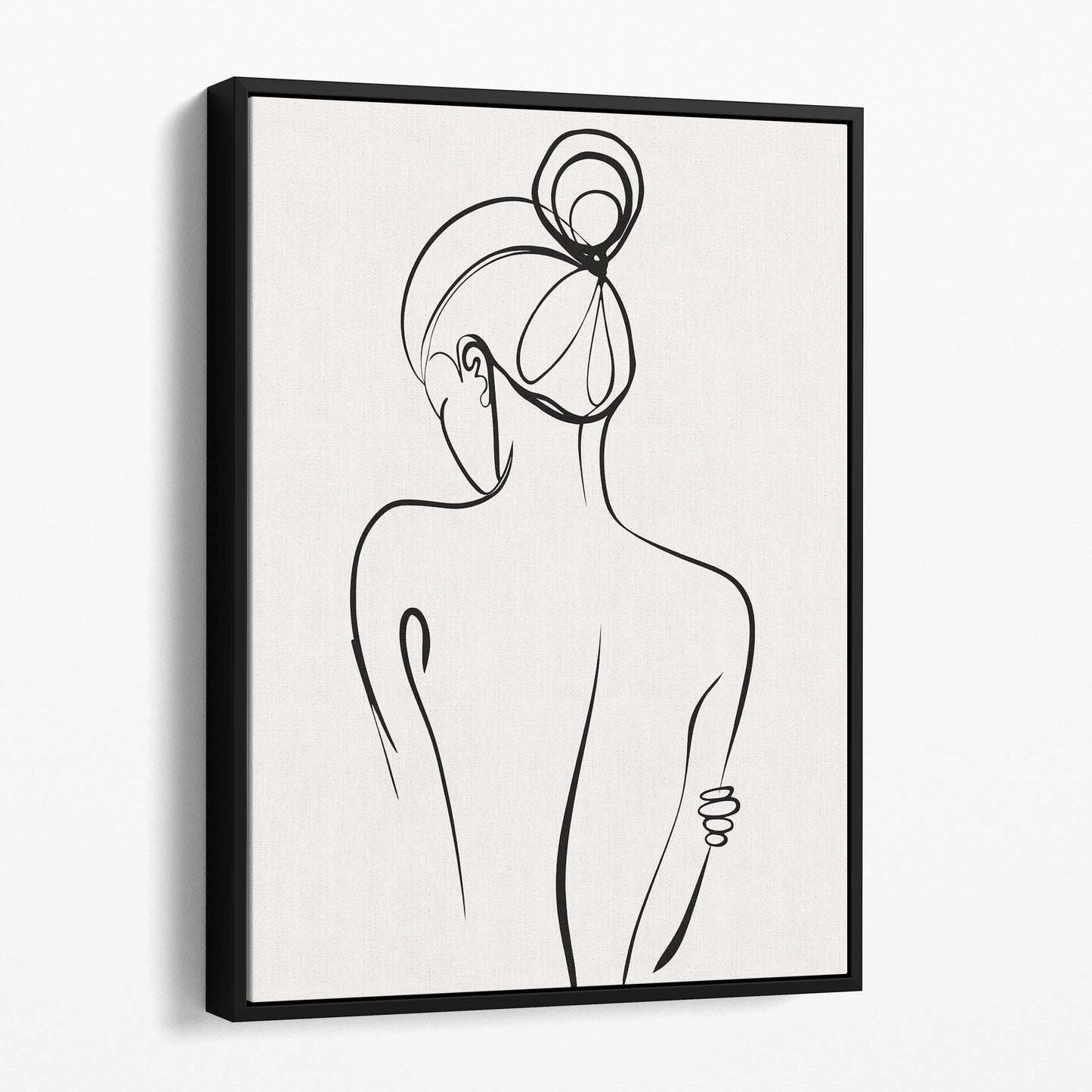 Back View of a Woman Line Art
