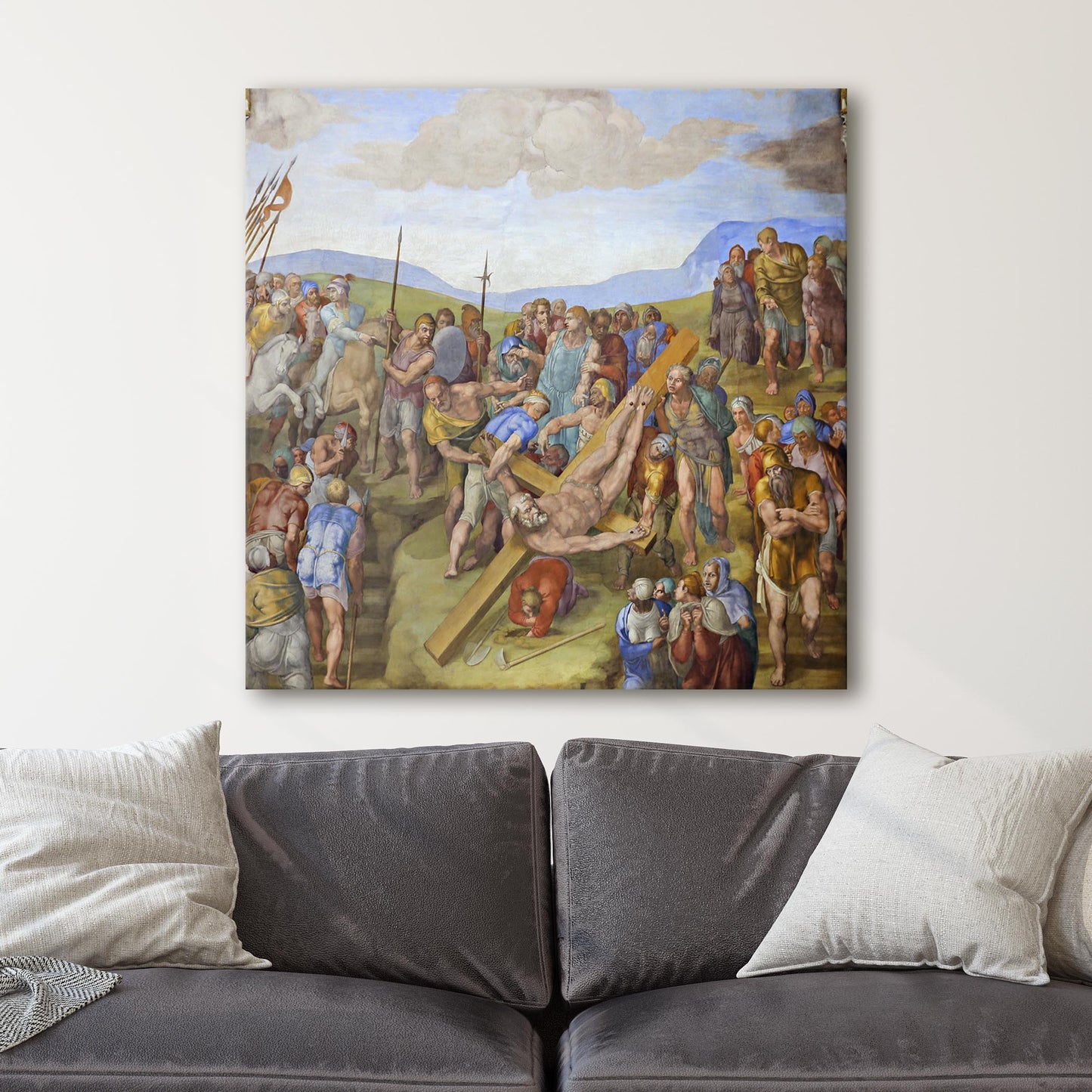 The Crucifixion of Saint Peter - Michelangelo
