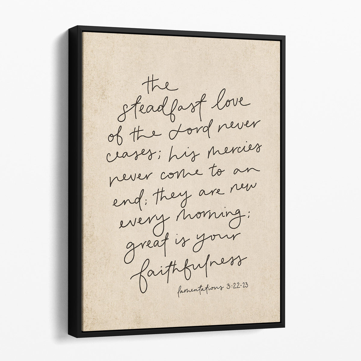 His Mercies Bible Verse - Lamentations 3 22-23
