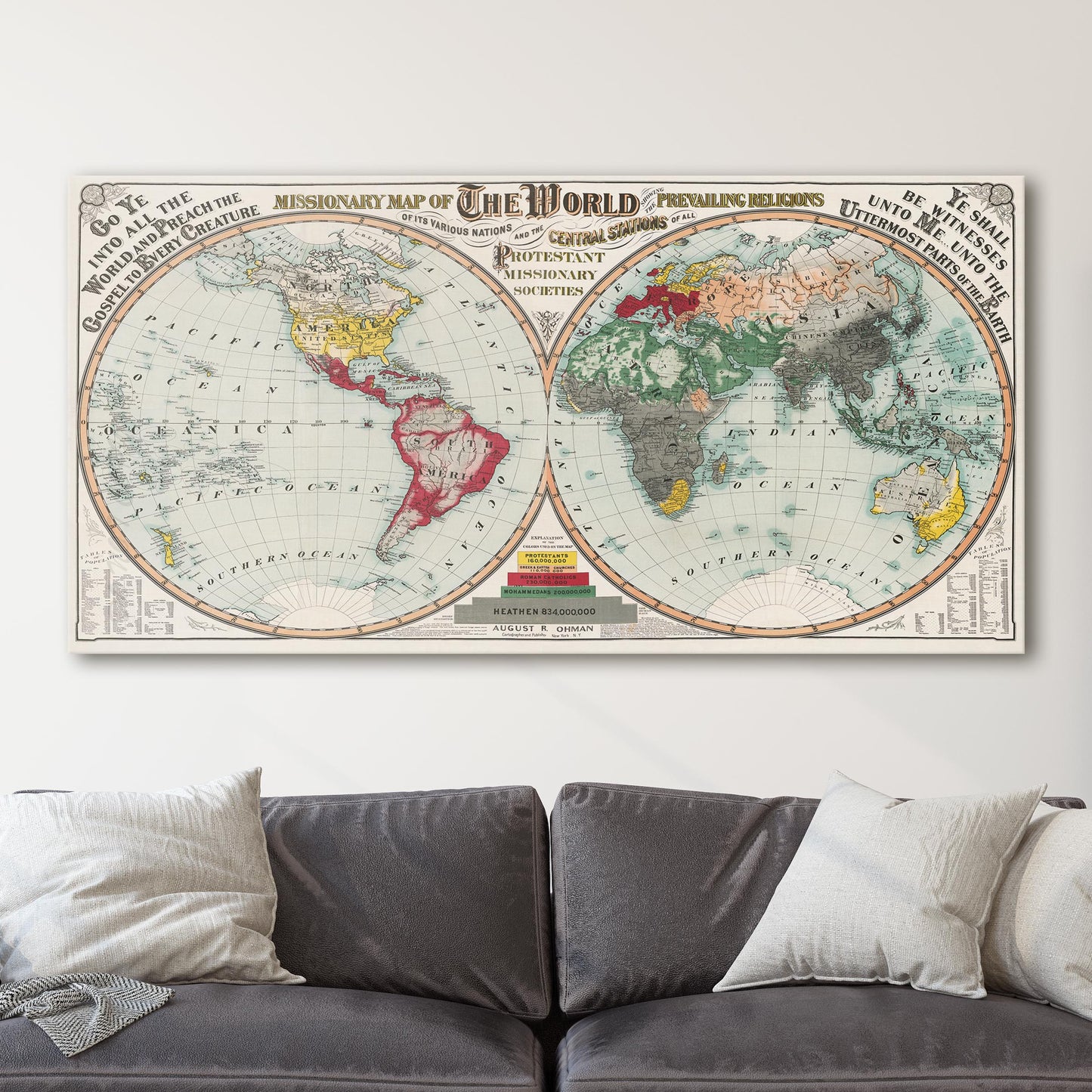 Missionary Map of the World 1902