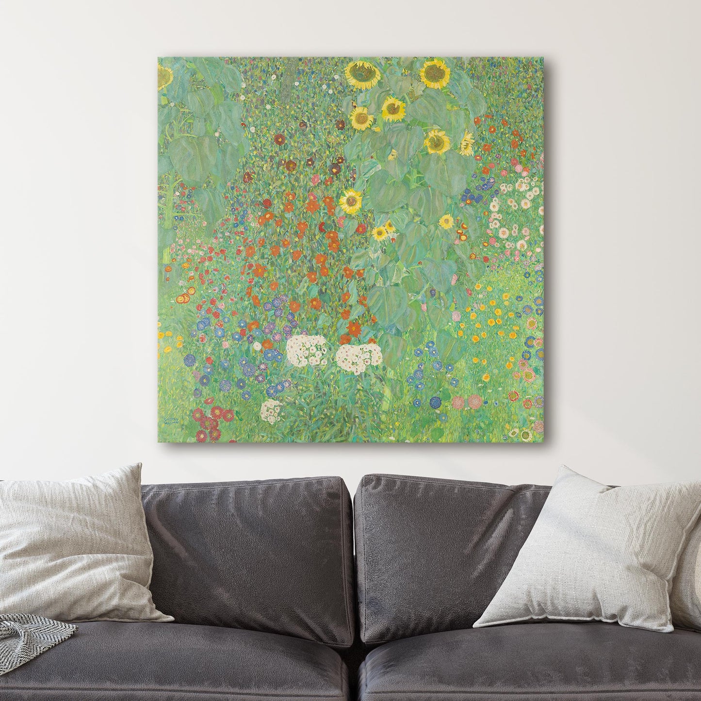 Farm Garden With Sunflowers 1905-06 by Gustav Klimt