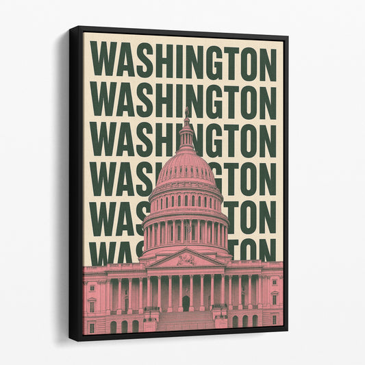 Washington DC Retro Poster