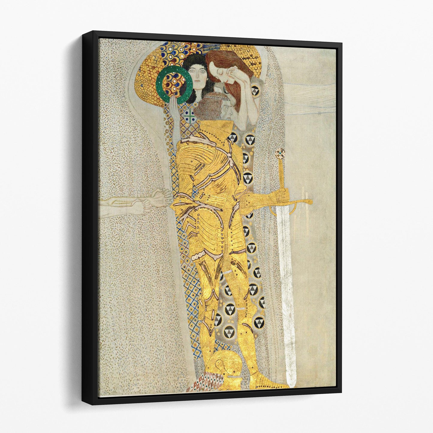 Detail Of The Knight, Beethoven Frieze, 1902 by Gustav Klimt